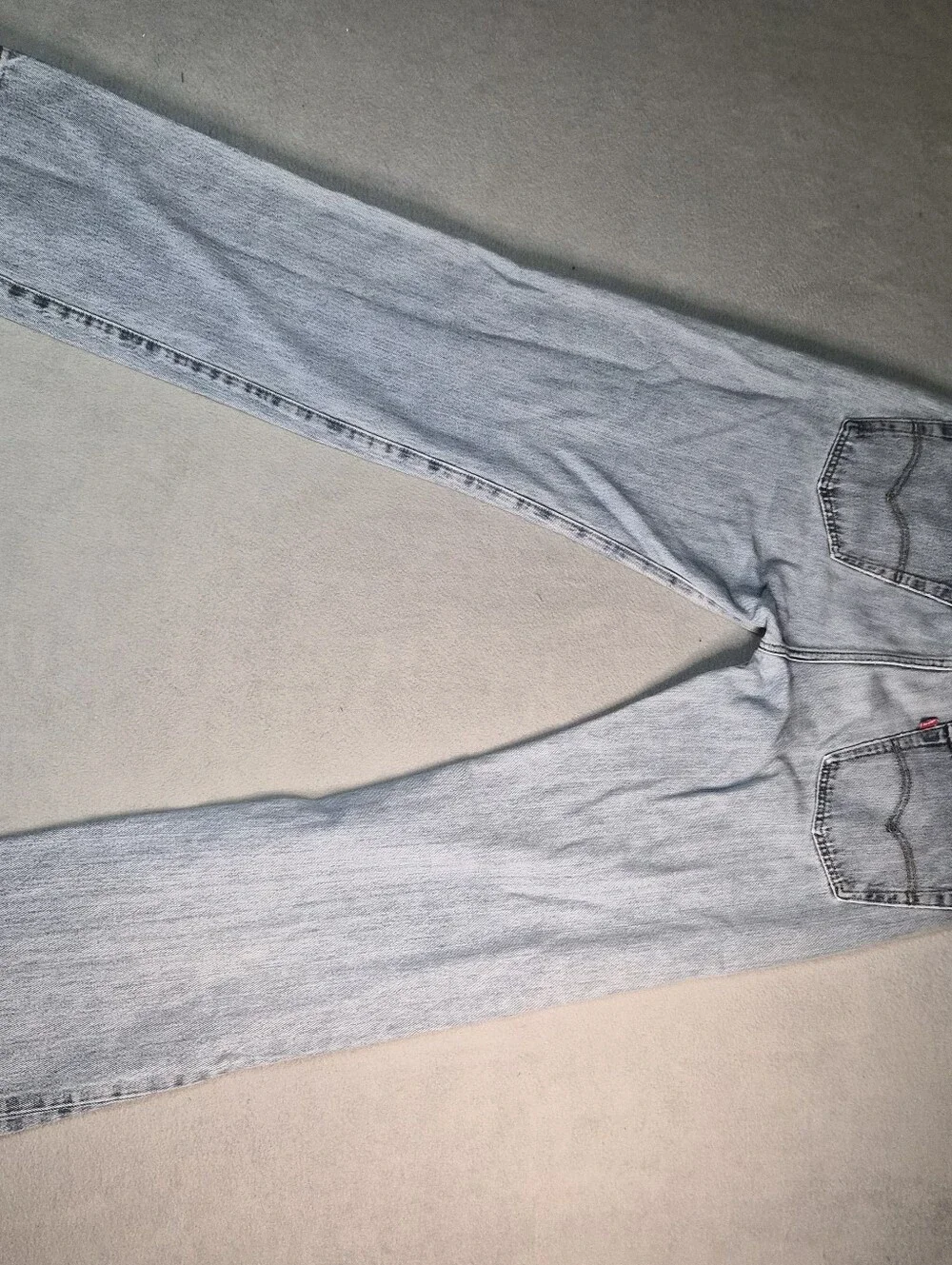 Levi's 505 light wash straight leg denim jeans size mens 36x34 denim straightleg